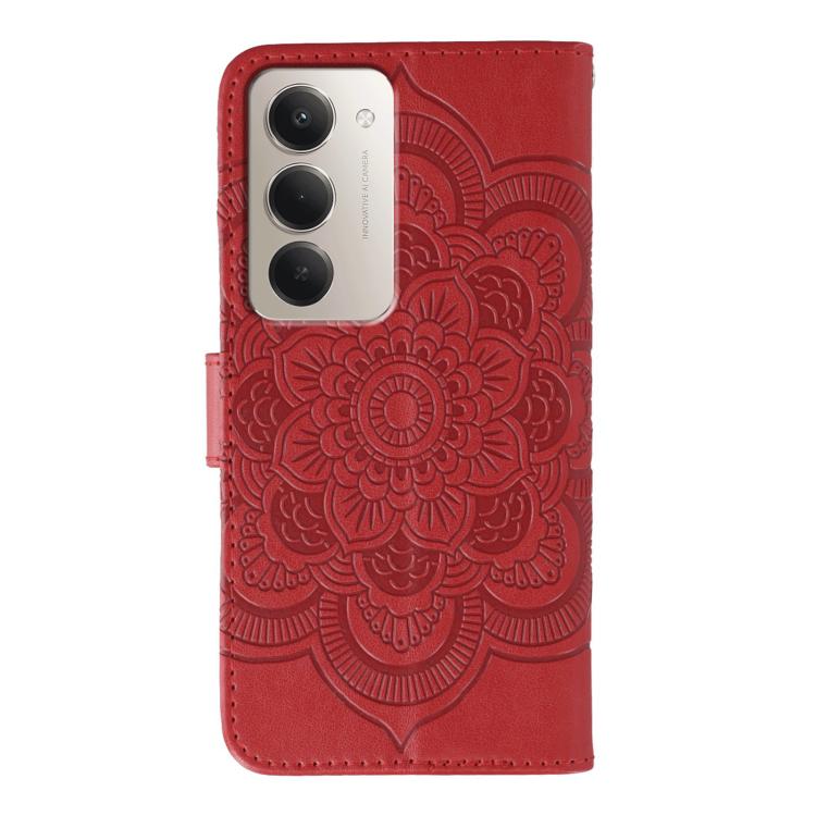 For Redmi 15 5G / 4G EU 171mm Sun Mandala Embossing Pattern Phone Leather Case