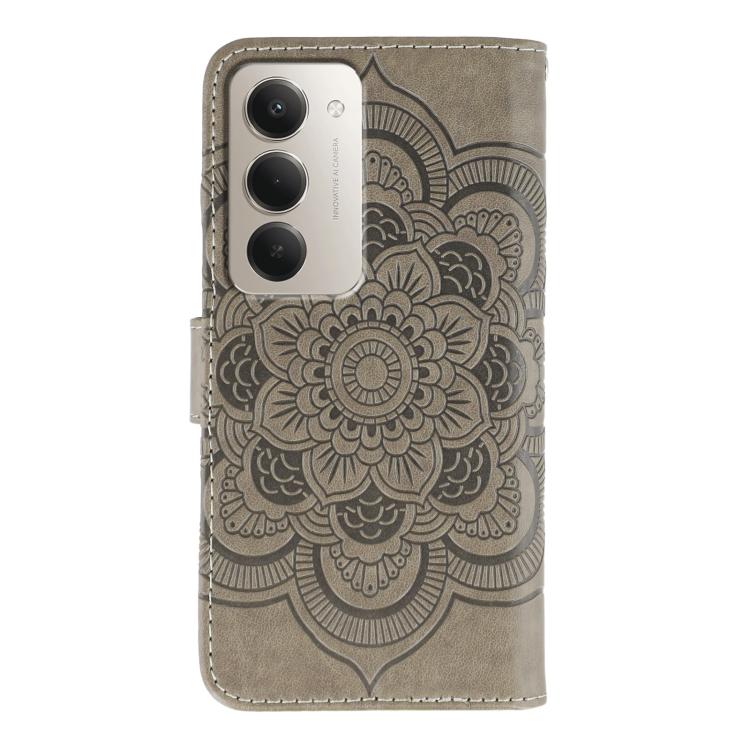 For Redmi 15 5G / 4G EU 171mm Sun Mandala Embossing Pattern Phone Leather Case