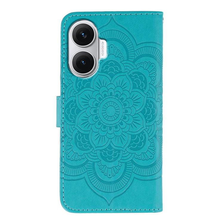 For Redmi Turbo 4 Pro 5G / Poco F7 Sun Mandala Embossing Pattern Phone Leather Case