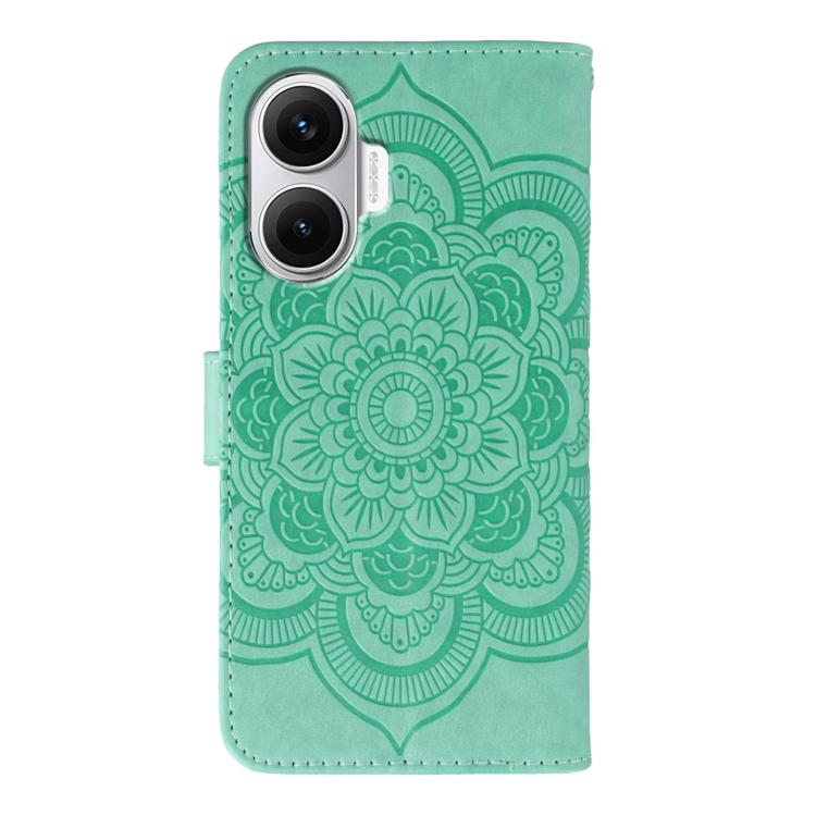For Redmi Turbo 4 Pro 5G / Poco F7 Sun Mandala Embossing Pattern Phone Leather Case