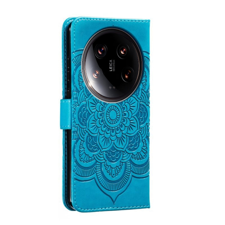 For Xiaomi 14 Ultra Sun Mandala Embossing Pattern Phone Leather Case