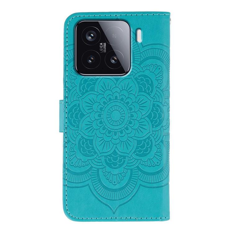 For Xiaomi 15 Sun Mandala Embossing Pattern Phone Leather Case