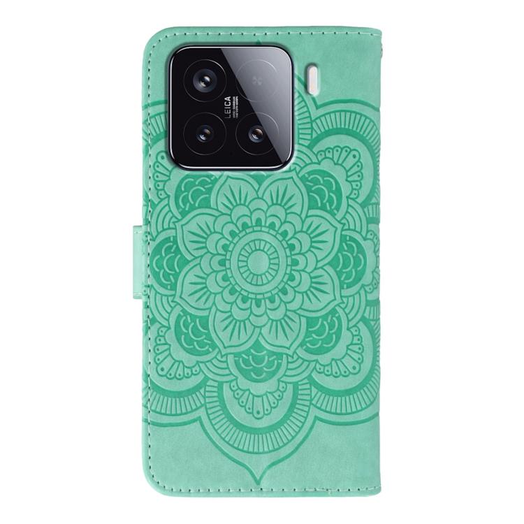 For Xiaomi 15 Sun Mandala Embossing Pattern Phone Leather Case