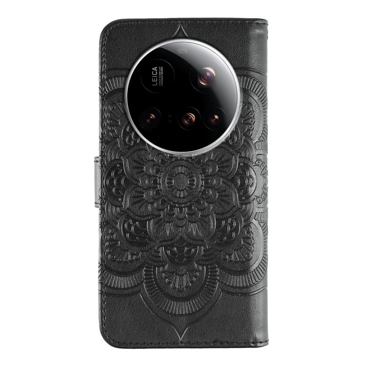 For Xiaomi 15 Ultra Sun Mandala Embossing Pattern Phone Leather Case