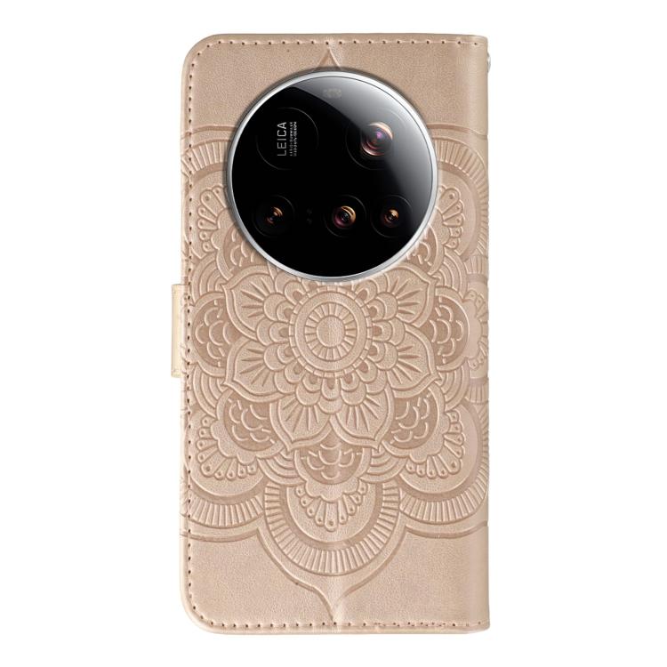 For Xiaomi 15 Ultra Sun Mandala Embossing Pattern Phone Leather Case
