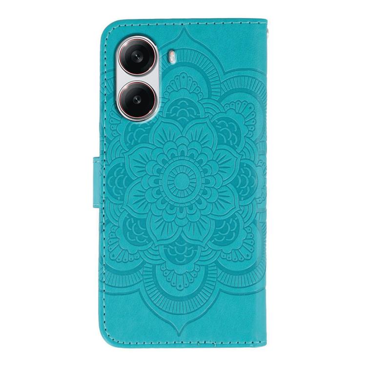 For Xiaomi Poco X7 Pro Sun Mandala Embossing Pattern Phone Leather Case