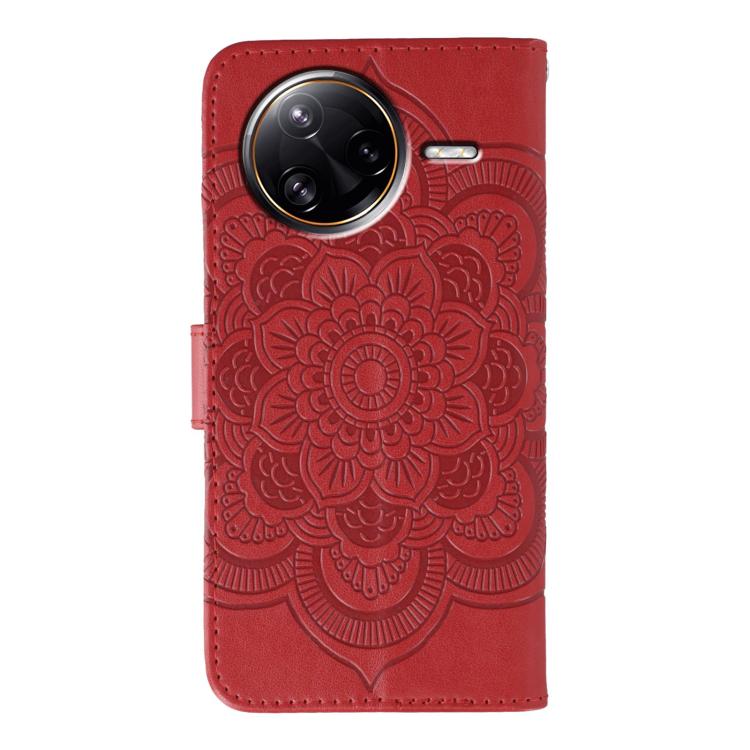 For Xiaomi Poco F7 Ultra / Redmi K80 Pro Sun Mandala Embossing Pattern Phone Leather Case