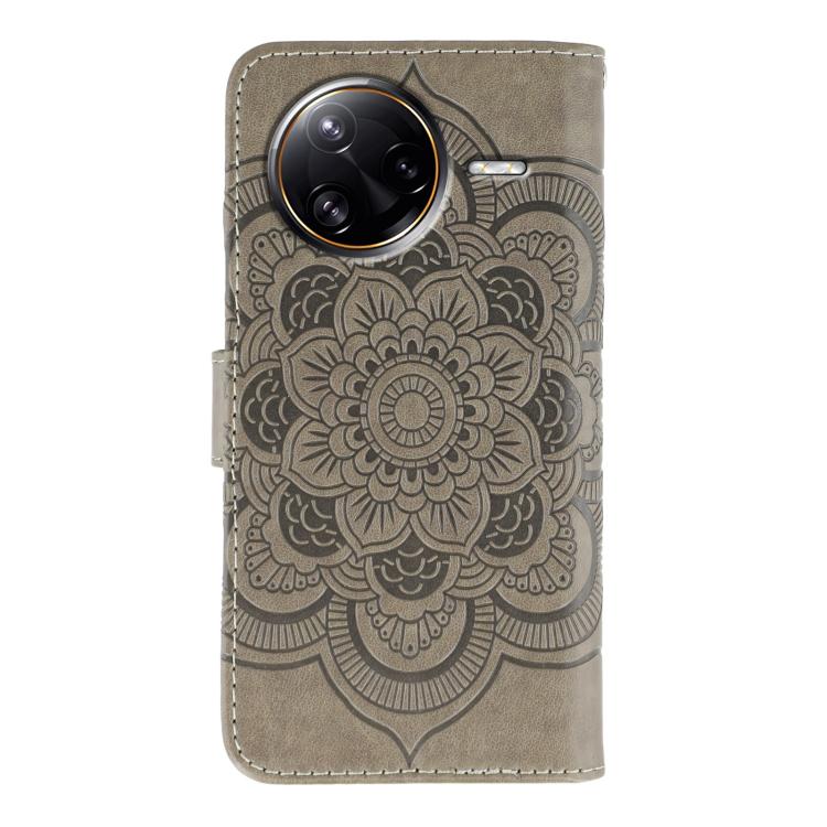 For Xiaomi Poco F7 Ultra / Redmi K80 Pro Sun Mandala Embossing Pattern Phone Leather Case
