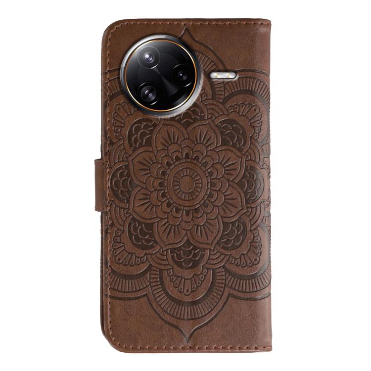 For Xiaomi Poco F7 Ultra / Redmi K80 Pro Sun Mandala Embossing Pattern Phone Leather Case