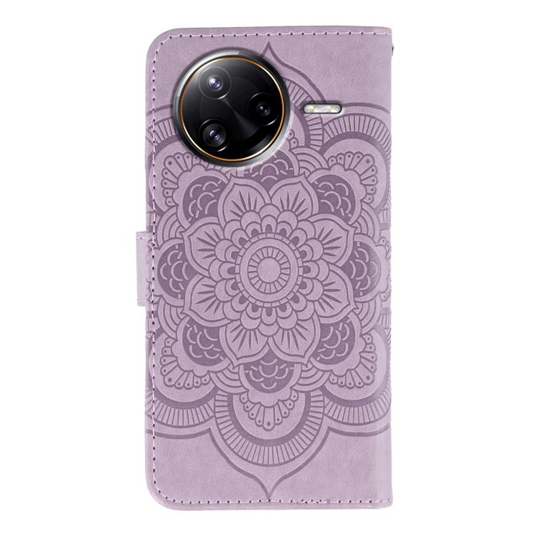 For Xiaomi Poco F7 Ultra / Redmi K80 Pro Sun Mandala Embossing Pattern Phone Leather Case