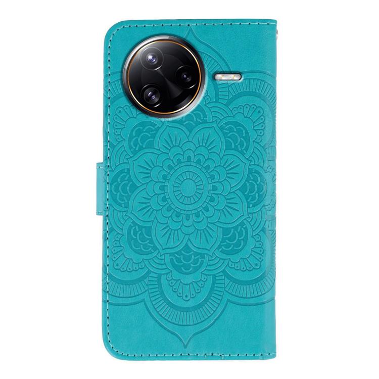 For Xiaomi Poco F7 Ultra / Redmi K80 Pro Sun Mandala Embossing Pattern Phone Leather Case