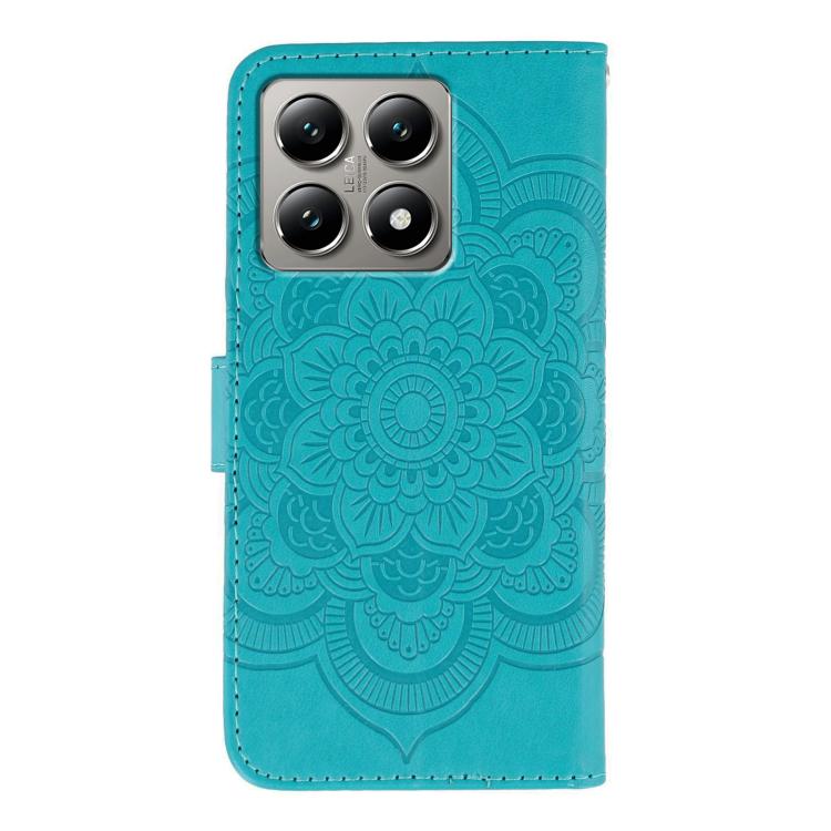 For Xiaomi 14T Sun Mandala Embossing Pattern Phone Leather Case
