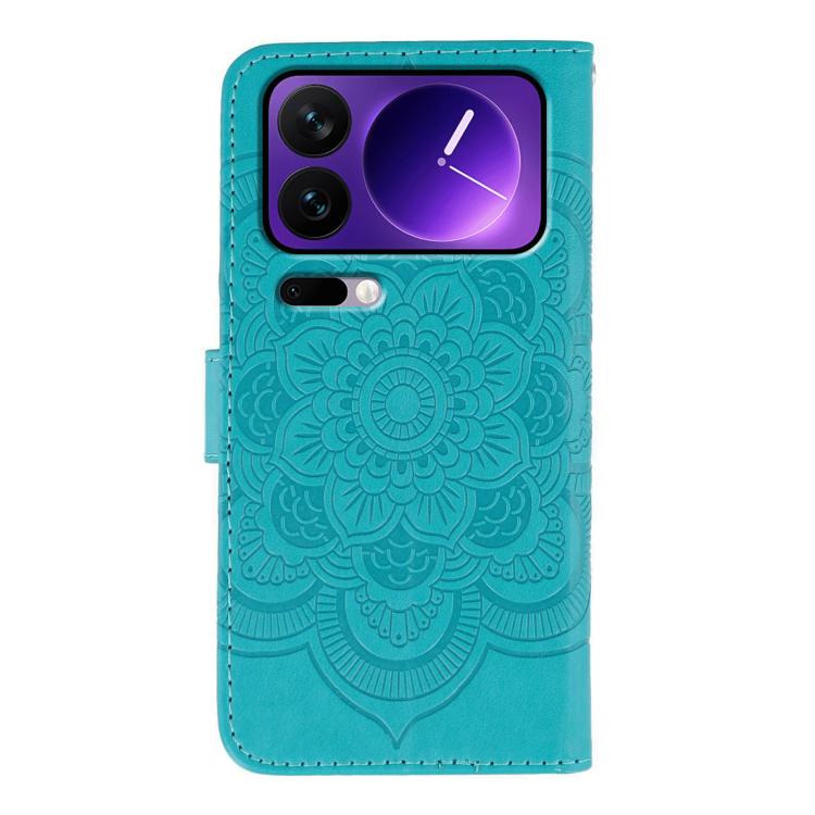 For Xiaomi 17 Pro Sun Mandala Embossing Pattern Phone Leather Case