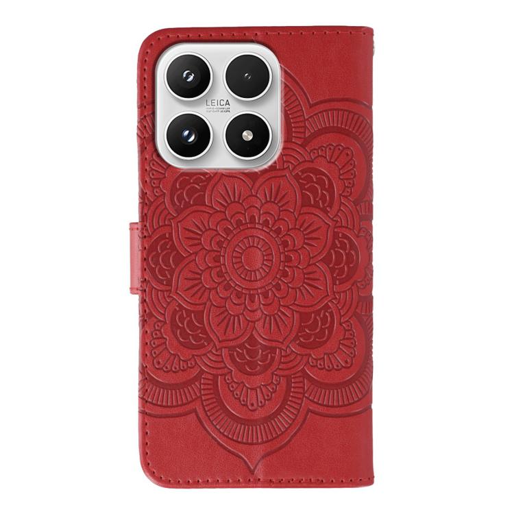 For Xiaomi 17 Sun Mandala Embossing Pattern Phone Leather Case