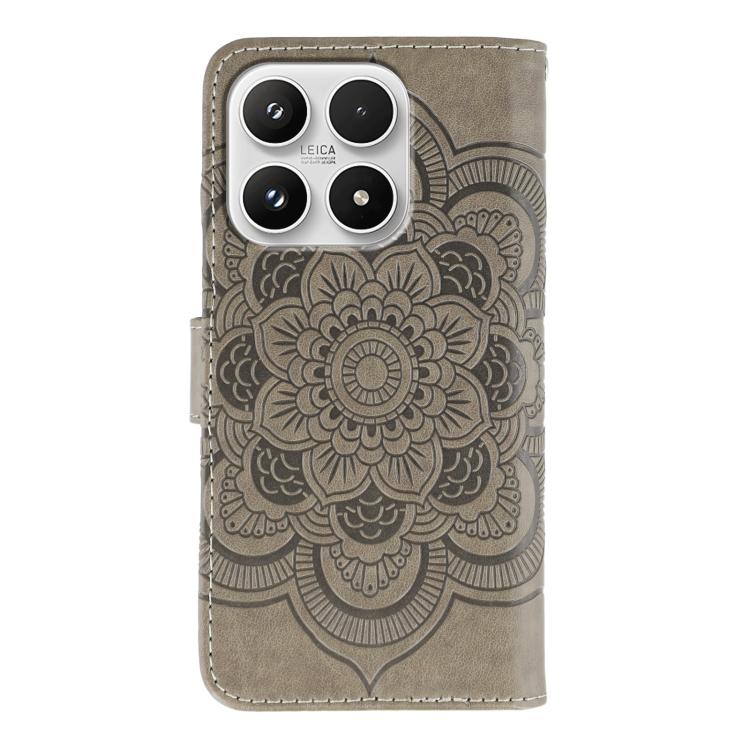 For Xiaomi 17 Sun Mandala Embossing Pattern Phone Leather Case