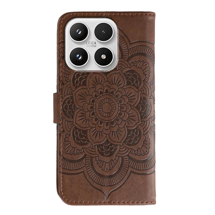 For Xiaomi 17 Sun Mandala Embossing Pattern Phone Leather Case