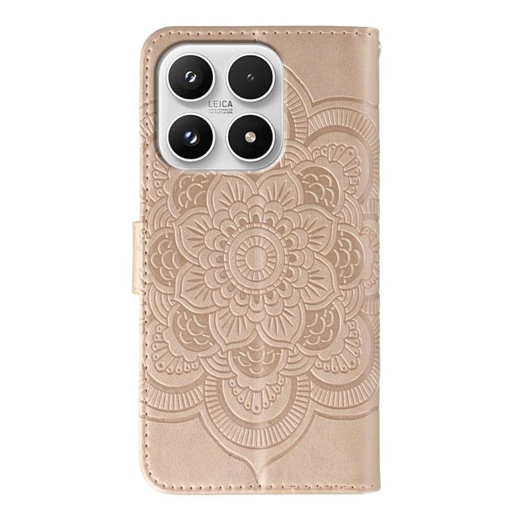 For Xiaomi 17 Sun Mandala Embossing Pattern Phone Leather Case