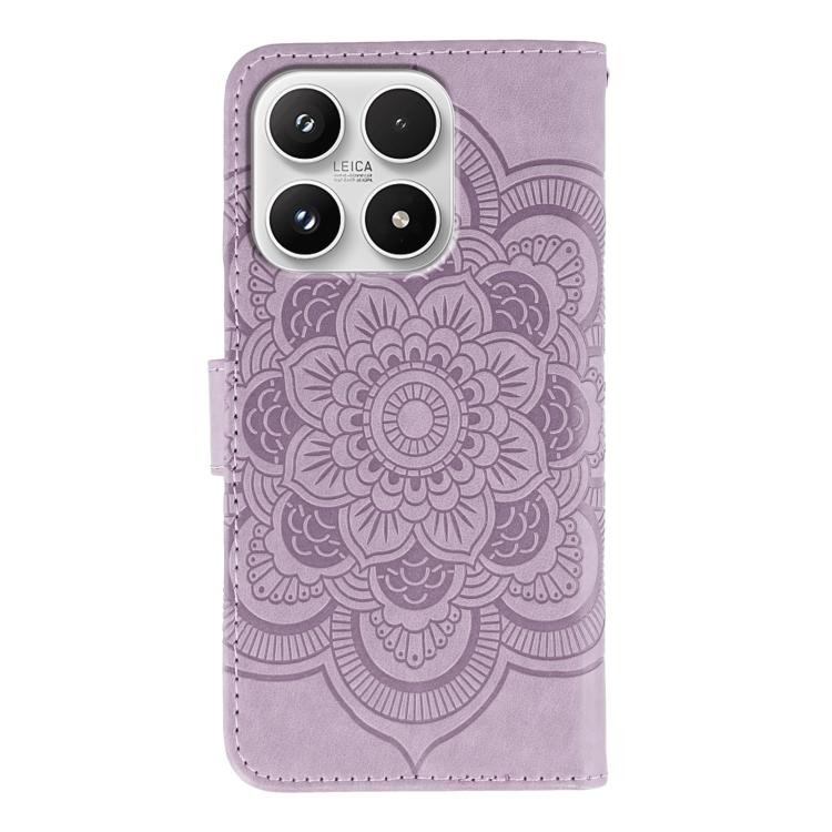 For Xiaomi 17 Sun Mandala Embossing Pattern Phone Leather Case