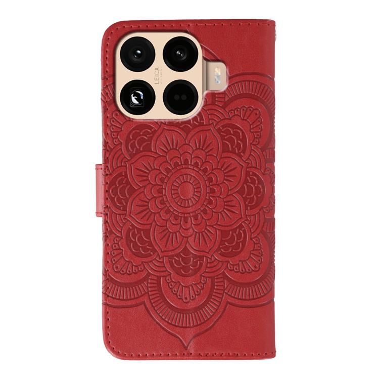 For Xiaomi 15T Pro 5G Sun Mandala Embossing Pattern Phone Leather Case