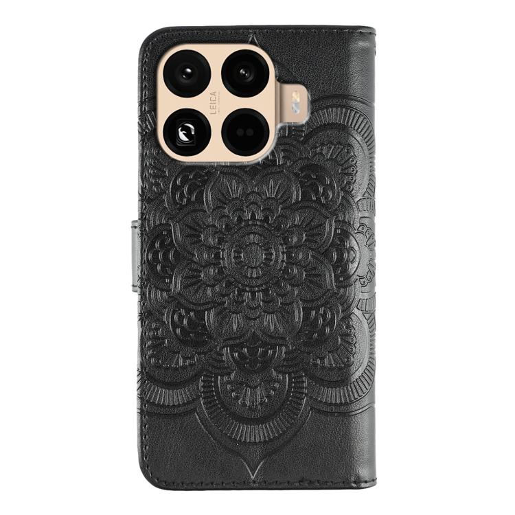 For Xiaomi 15T Pro 5G Sun Mandala Embossing Pattern Phone Leather Case