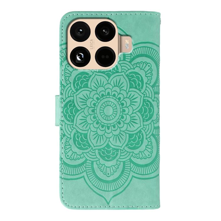 For Xiaomi 15T Pro 5G Sun Mandala Embossing Pattern Phone Leather Case