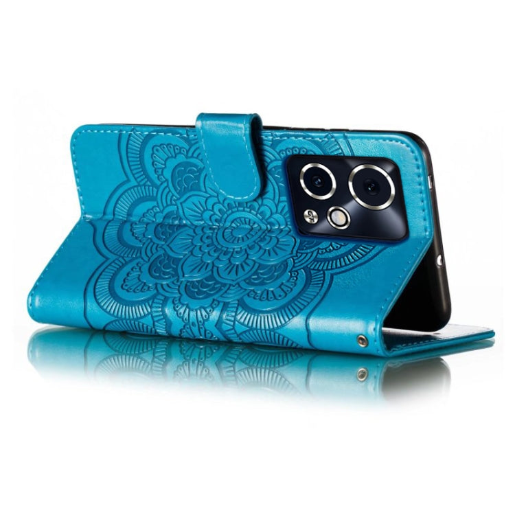 For Honor 90 GT Sun Mandala Embossing Pattern Phone Leather Case