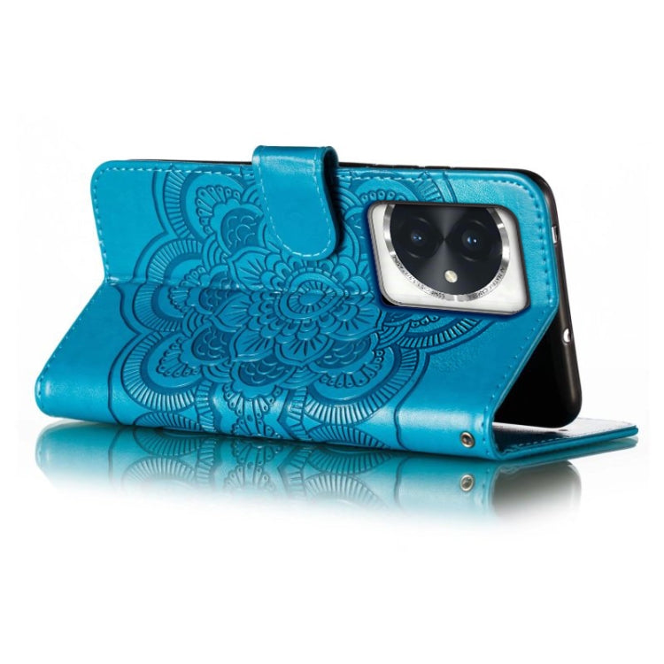 For Honor 100 Sun Mandala Embossing Pattern Phone Leather Case