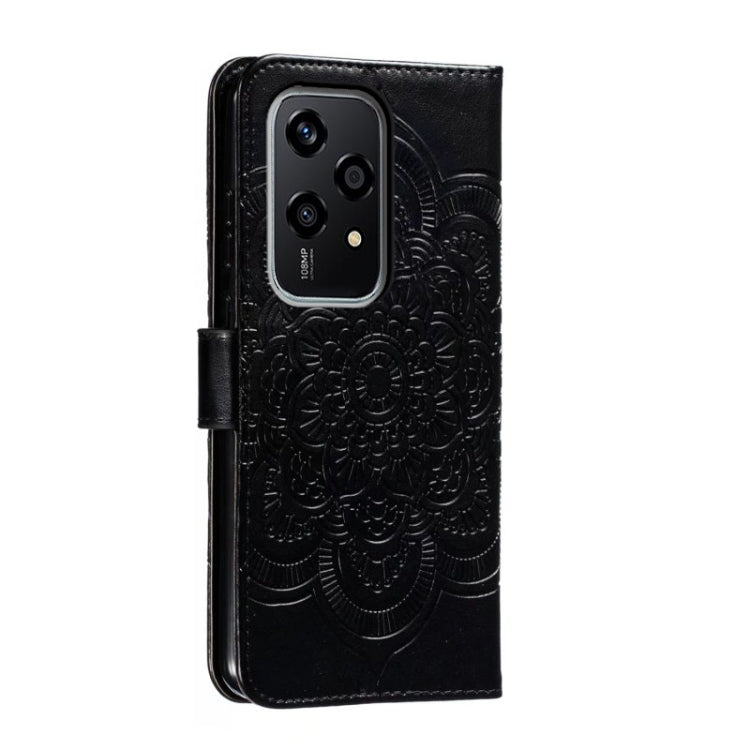 For Honor 200 Lite Global Sun Mandala Embossing Pattern Phone Leather Case