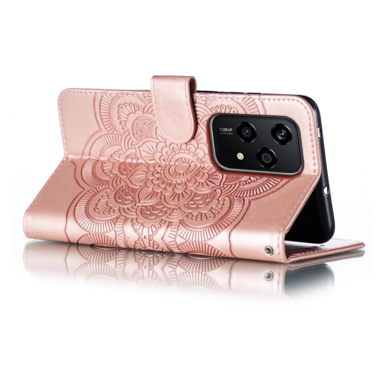 For Honor 200 Lite Global Sun Mandala Embossing Pattern Phone Leather Case
