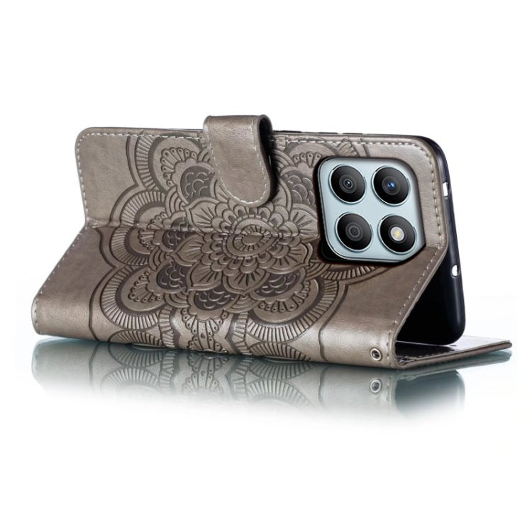For Honor X8B Sun Mandala Embossing Pattern Phone Leather Case