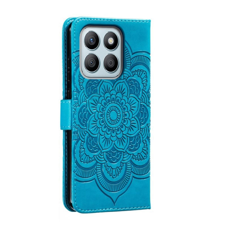 For Honor X8B Sun Mandala Embossing Pattern Phone Leather Case