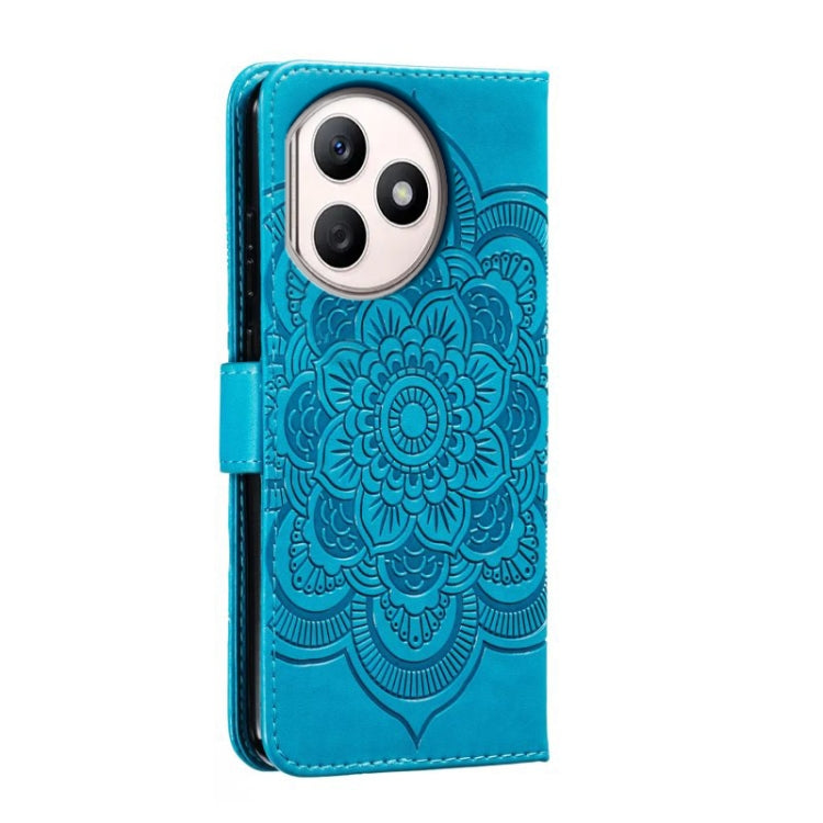 For Honor X50i+ Sun Mandala Embossing Pattern Phone Leather Case