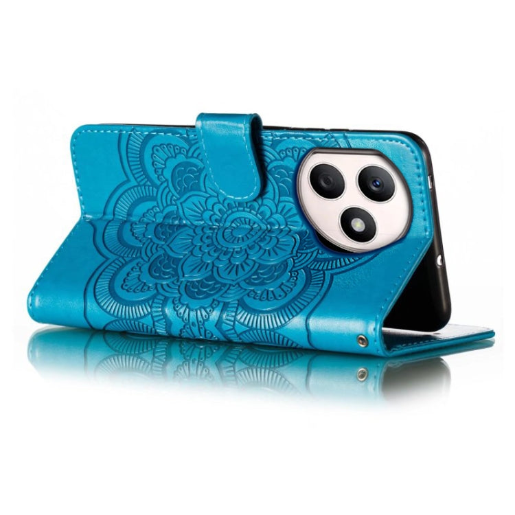 For Honor X50i+ Sun Mandala Embossing Pattern Phone Leather Case