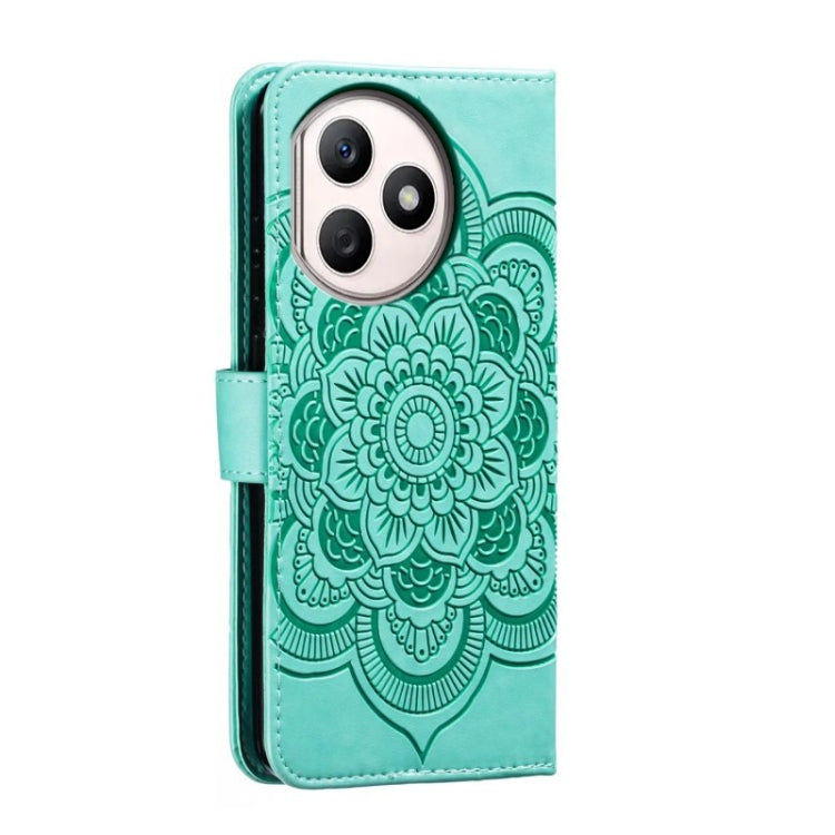 For Honor X50i+ Sun Mandala Embossing Pattern Phone Leather Case