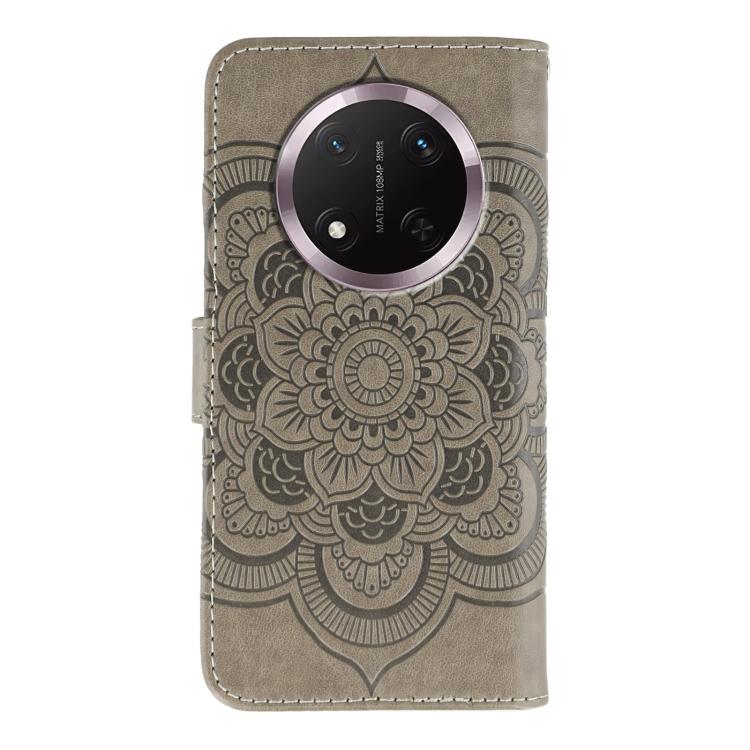 For Honor Magic7 Lite Sun Mandala Embossing Pattern Phone Leather Case