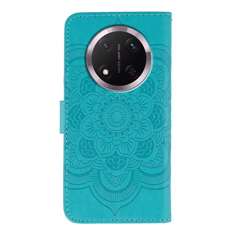 For Honor Magic7 Lite Sun Mandala Embossing Pattern Phone Leather Case