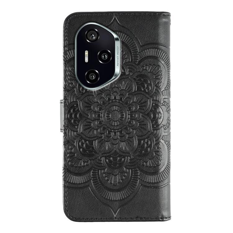 For Honor 400 Global 156.5mm Sun Mandala Embossing Pattern Phone Leather Case