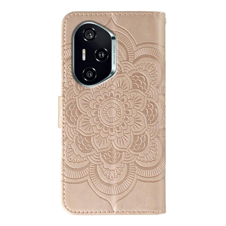 For Honor 400 Global 156.5mm Sun Mandala Embossing Pattern Phone Leather Case