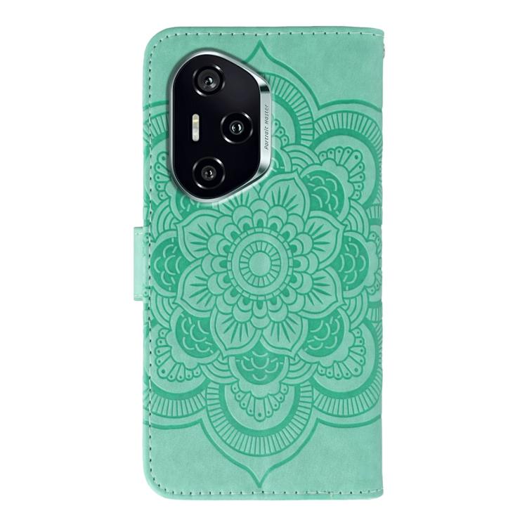 For Honor 400 Global 156.5mm Sun Mandala Embossing Pattern Phone Leather Case