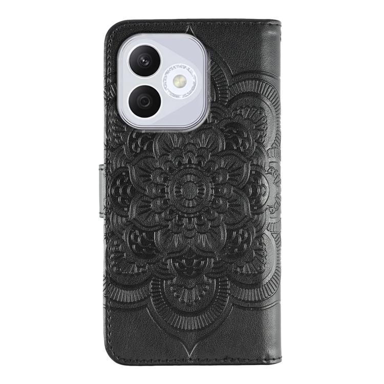For Honor 400 Lite Global Sun Mandala Embossing Pattern Phone Leather Case