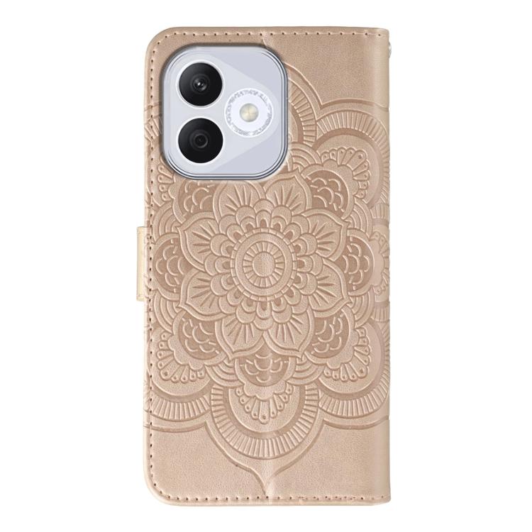 For Honor 400 Lite Global Sun Mandala Embossing Pattern Phone Leather Case