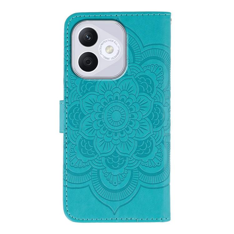 For Honor 400 Lite Global Sun Mandala Embossing Pattern Phone Leather Case