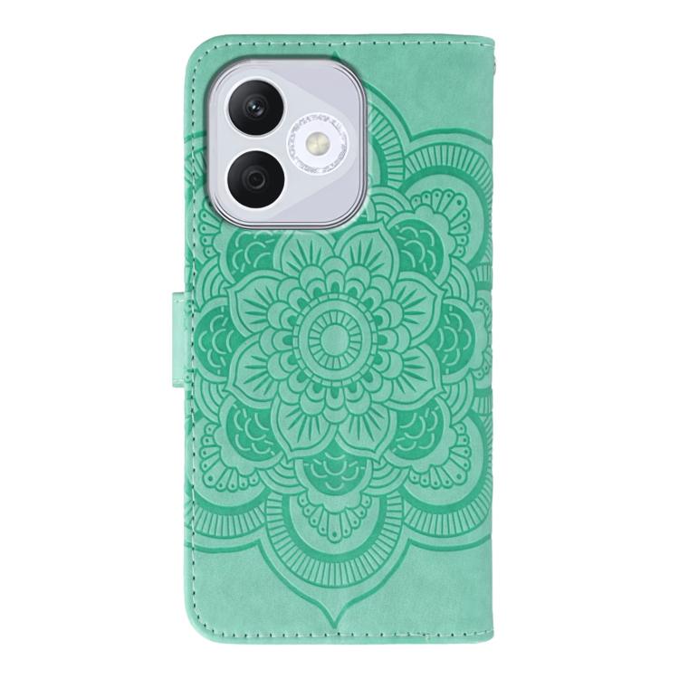 For Honor 400 Lite Global Sun Mandala Embossing Pattern Phone Leather Case