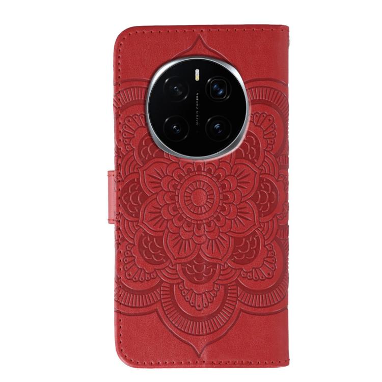 For Honor Magic7 Pro Sun Mandala Embossing Pattern Phone Leather Case