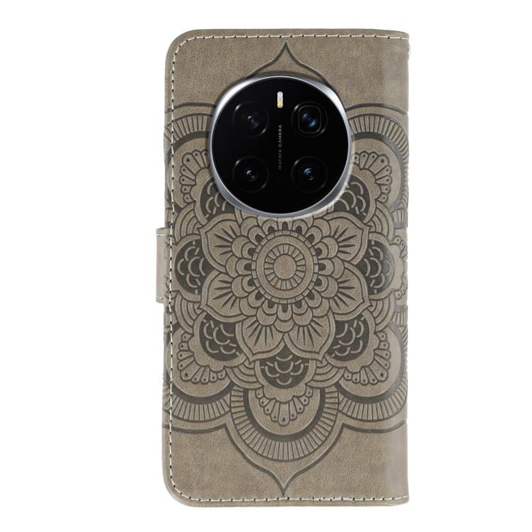 For Honor Magic7 Pro Sun Mandala Embossing Pattern Phone Leather Case