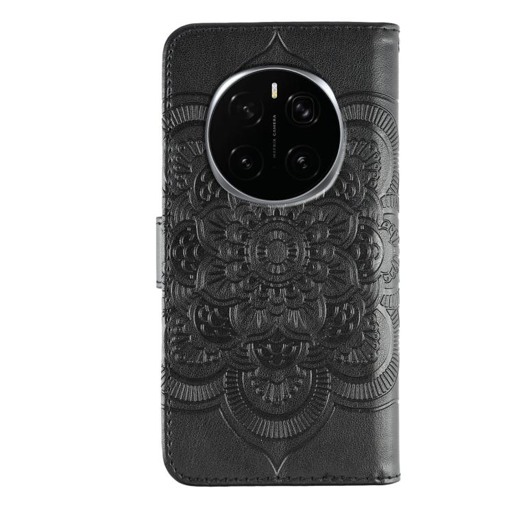 For Honor Magic7 Pro Sun Mandala Embossing Pattern Phone Leather Case
