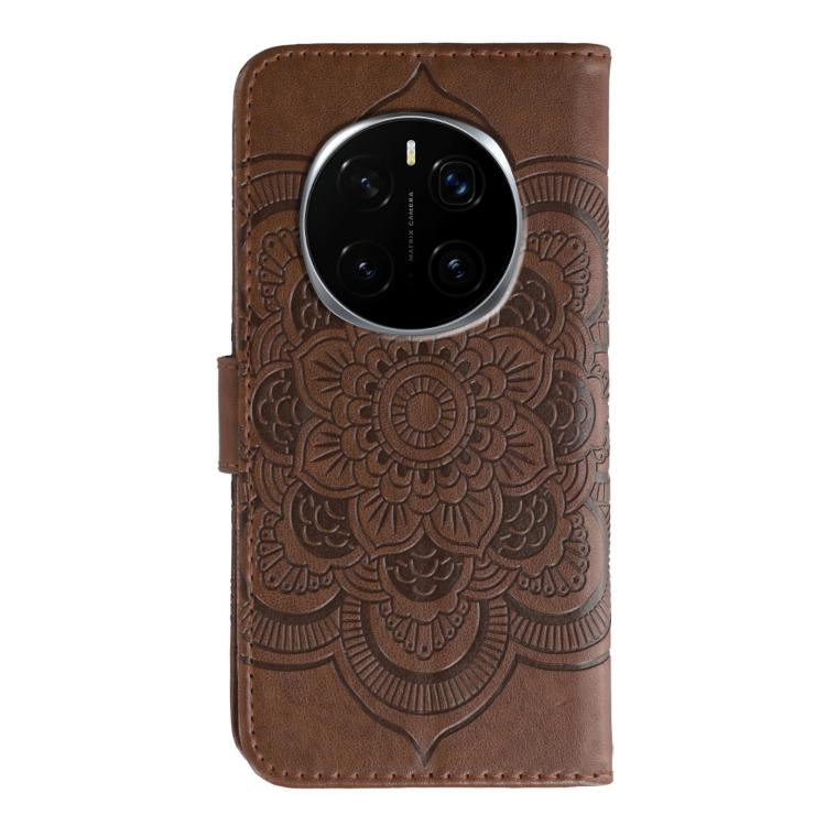 For Honor Magic7 Pro Sun Mandala Embossing Pattern Phone Leather Case