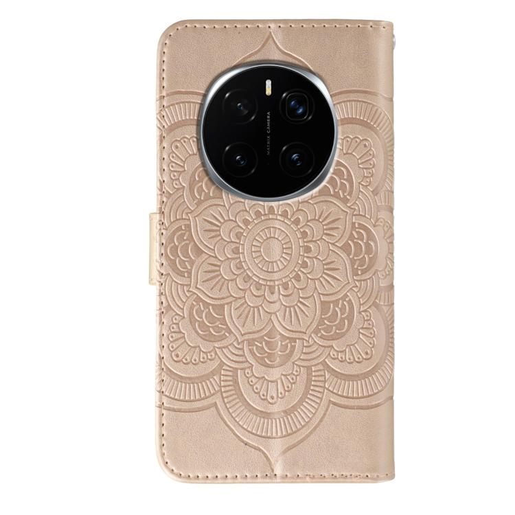 For Honor Magic7 Pro Sun Mandala Embossing Pattern Phone Leather Case