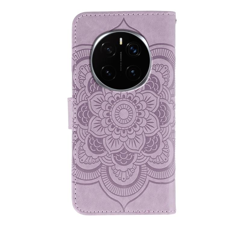 For Honor Magic7 Pro Sun Mandala Embossing Pattern Phone Leather Case