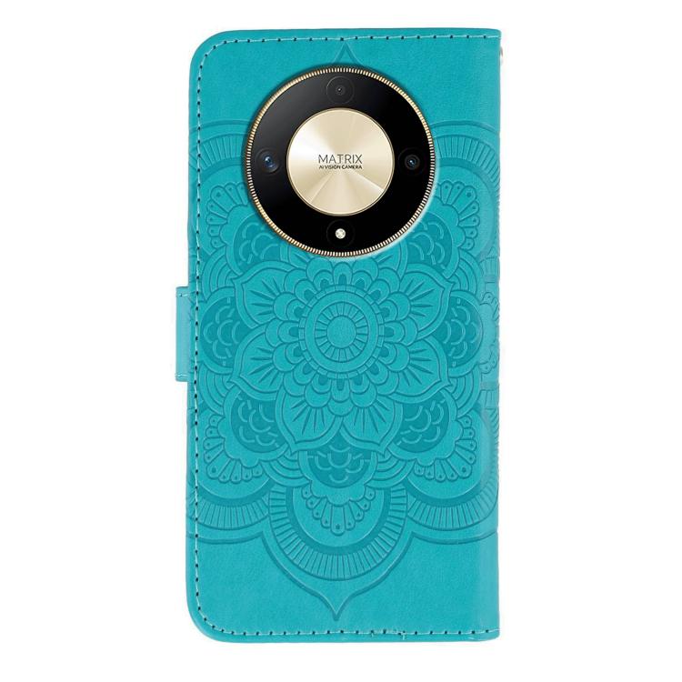 For Honor X9b / X50 / Magic6 Lite / X50 GT Sun Mandala Embossing Pattern Phone Leather Case